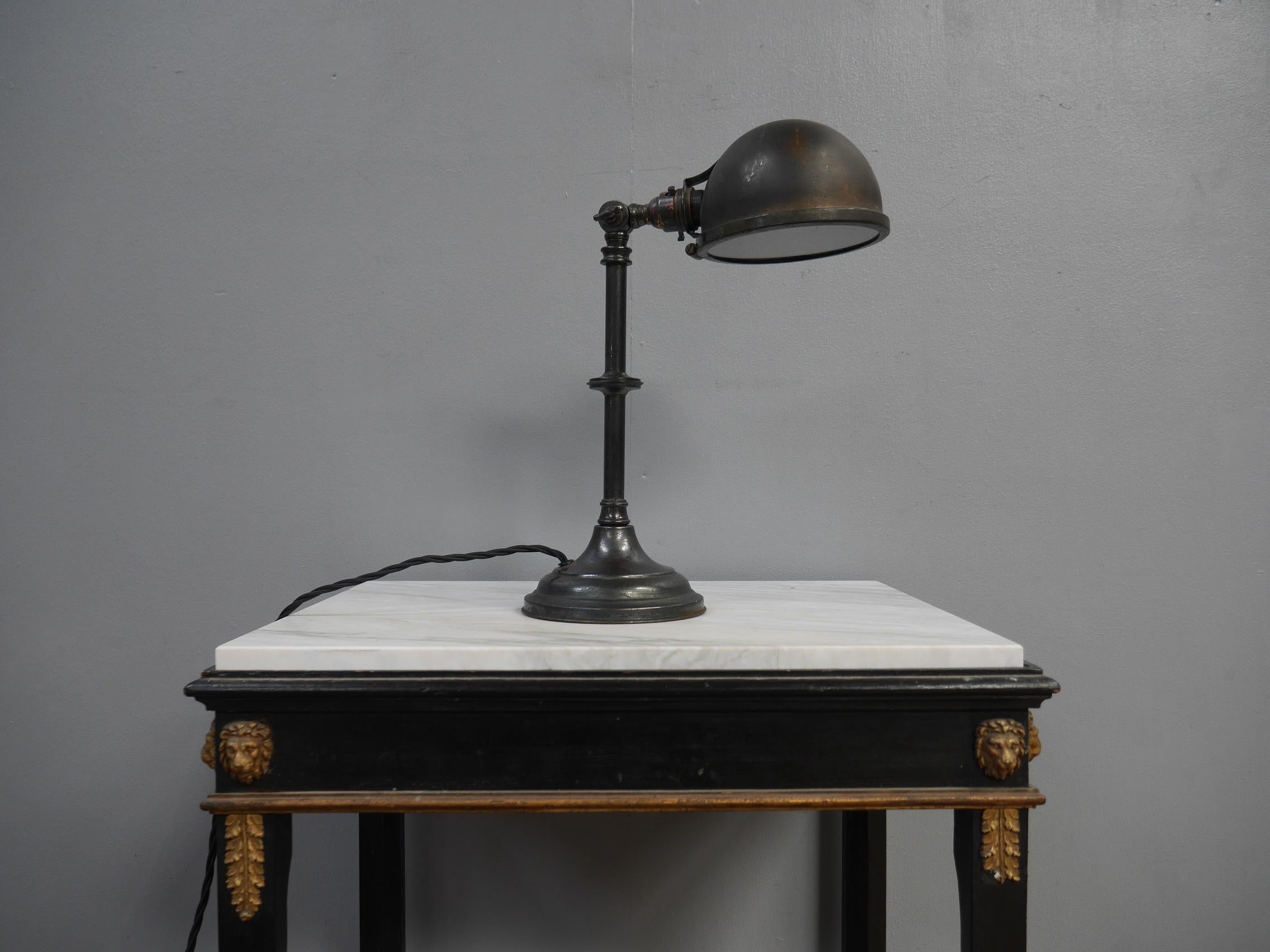 1920's Industrial Desk Lamp For Sale 1
