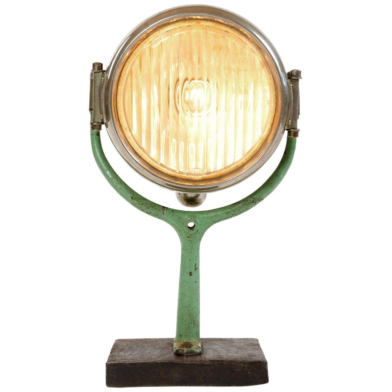 1920s Industrial Electric Spotlight by Superior Lamp Mfg For Sale at