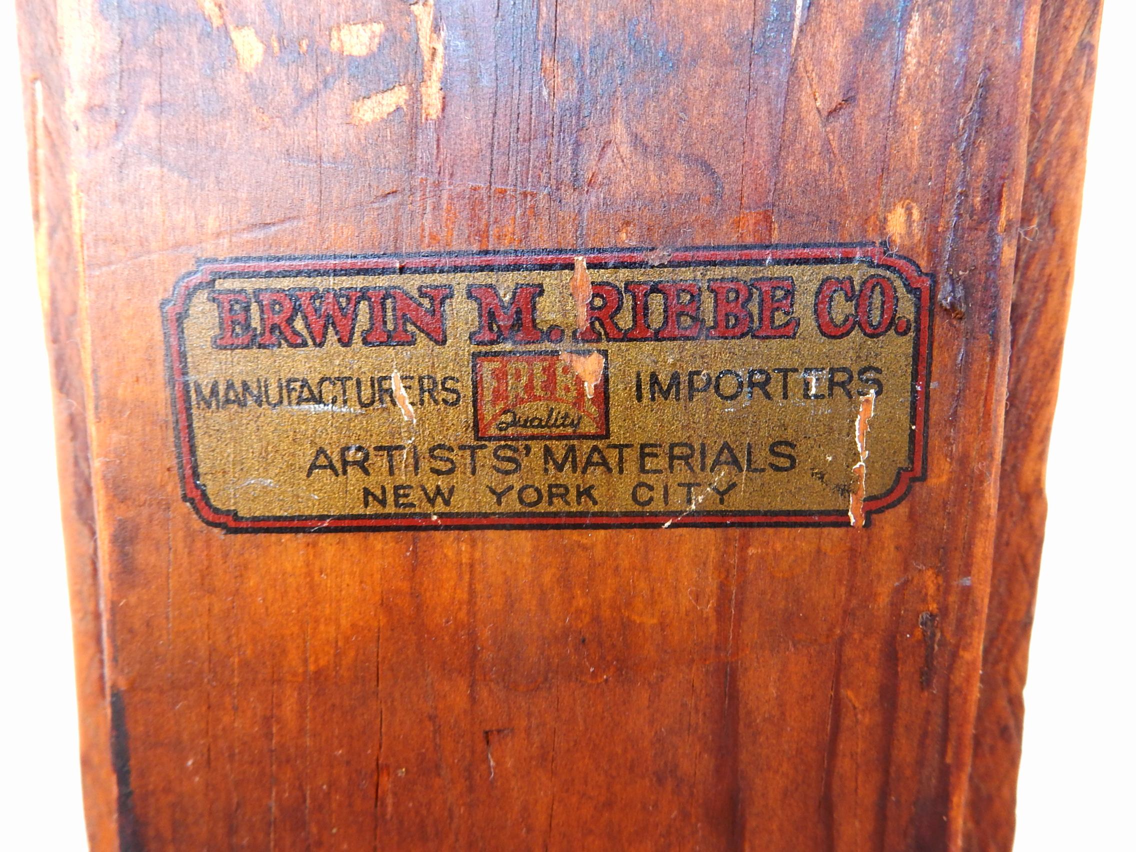 Iron 1920s Industrial Era Artist Studio Easel by Erwin Riebe of New York City