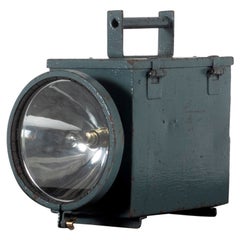 Antique 1920s Industrial Military Table Lamp Torch Light by General Electric Company