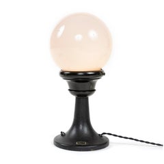 1920er Jahre Industrielle Stahltischlampe von Bausch & Lomb