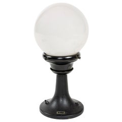 lampe de table en acier industriel des années 1920 par Bausch & Lomb