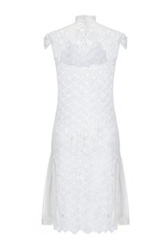 1920s White Handmade Irish Crochet Lace Bridal Dress
