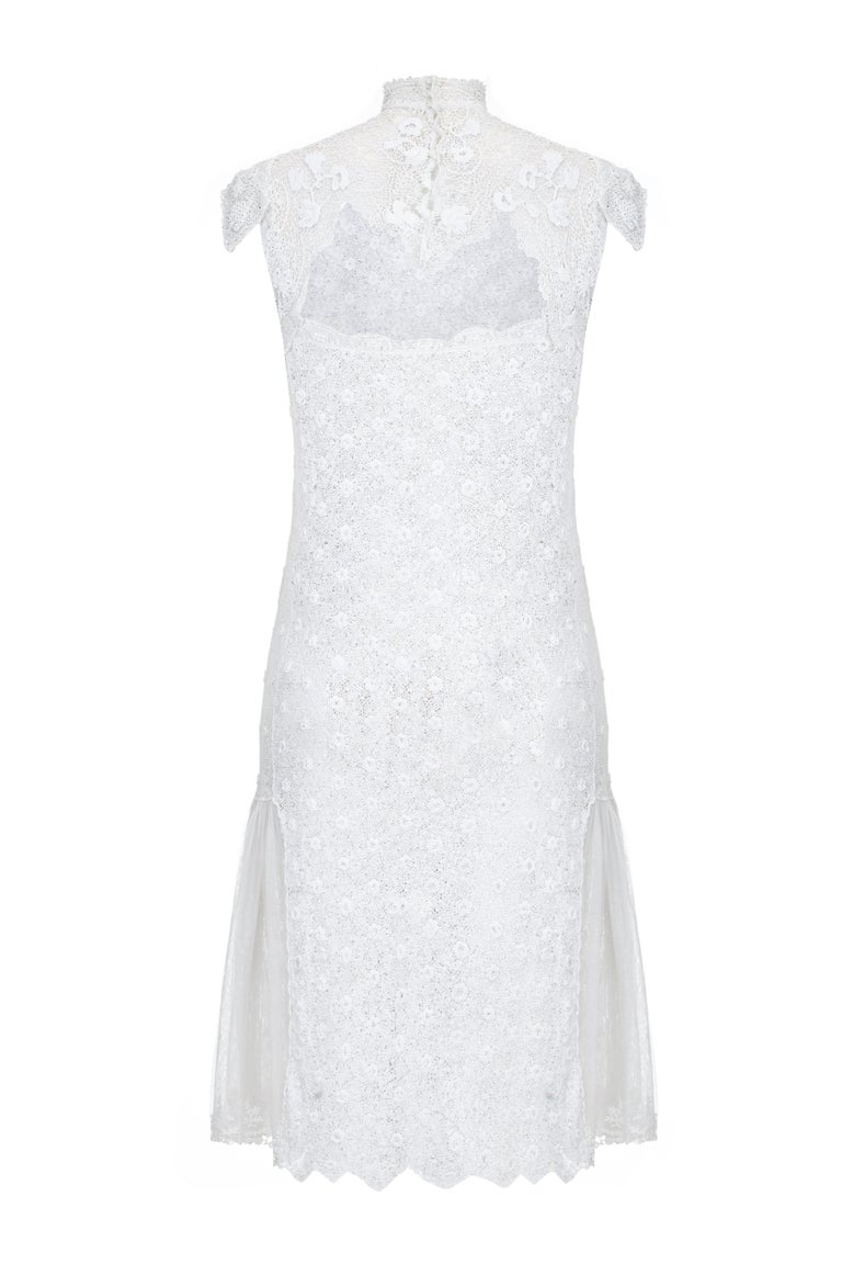 1920s White Handmade Irish Crochet Lace Bridal Dress at 1stDibs | crochet lace wedding dress, irish wedding dresses, crochet wedding dress 1920s White Handmade Irish Crochet Lace Bridal Dress at 1stDibs | crochet lace wedding dress, irish wedding dresses, crochet wedding dress