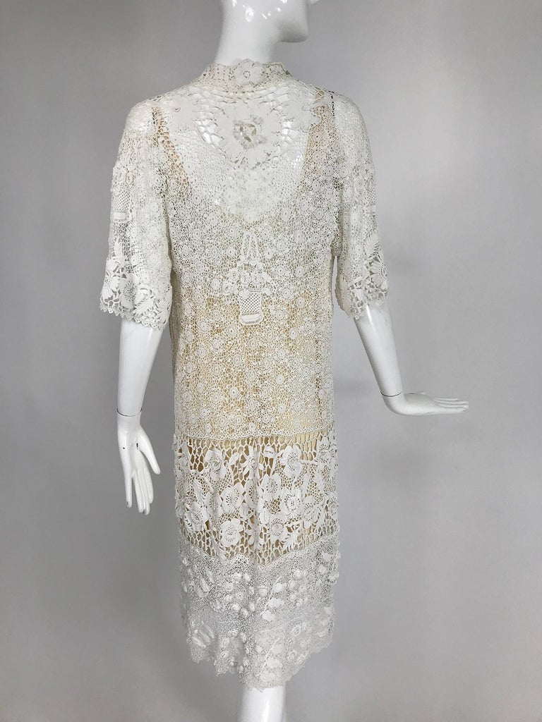 1920s lace wedding dress