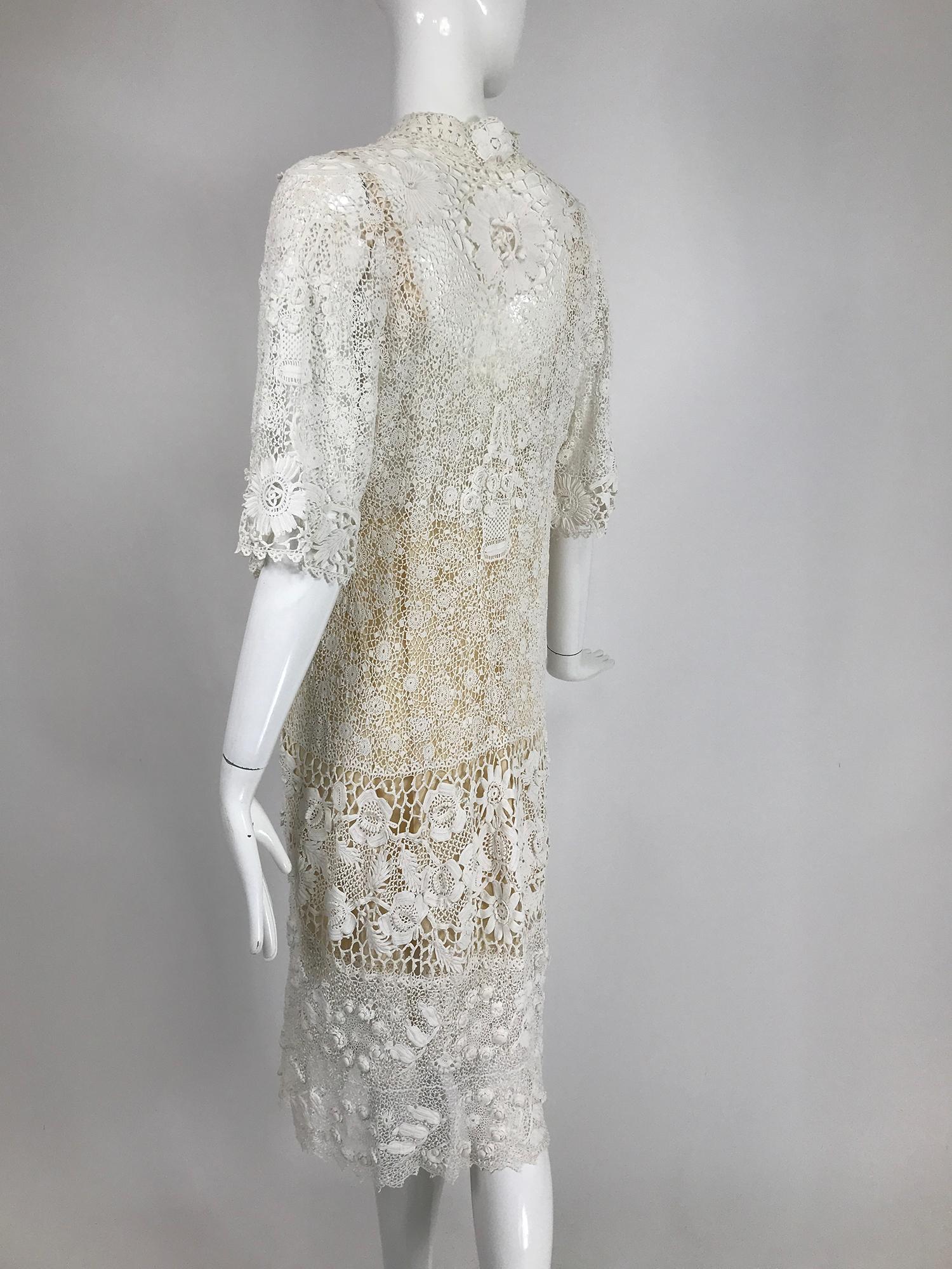 irish crochet wedding dress