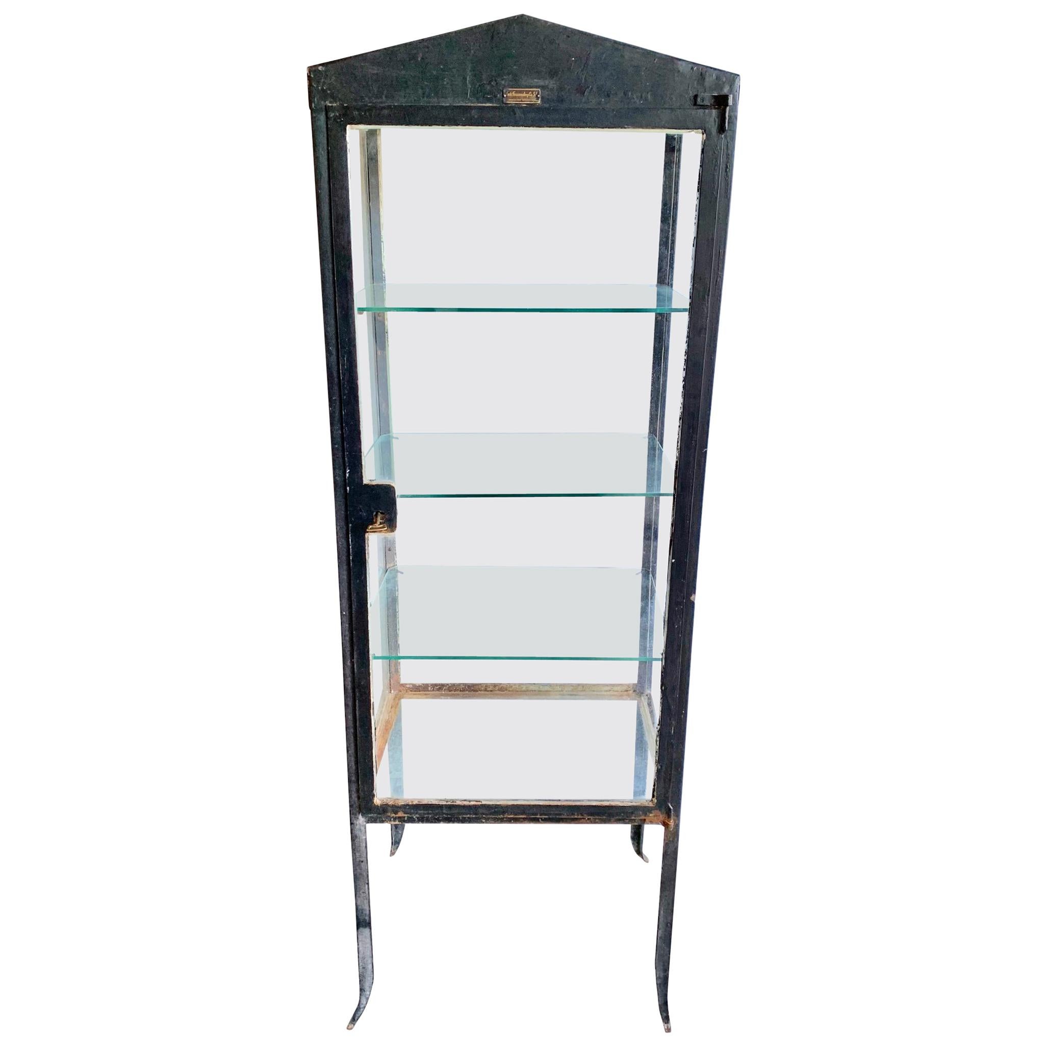 1920s Iron and Glass Art Deco Vitrine from Argentina