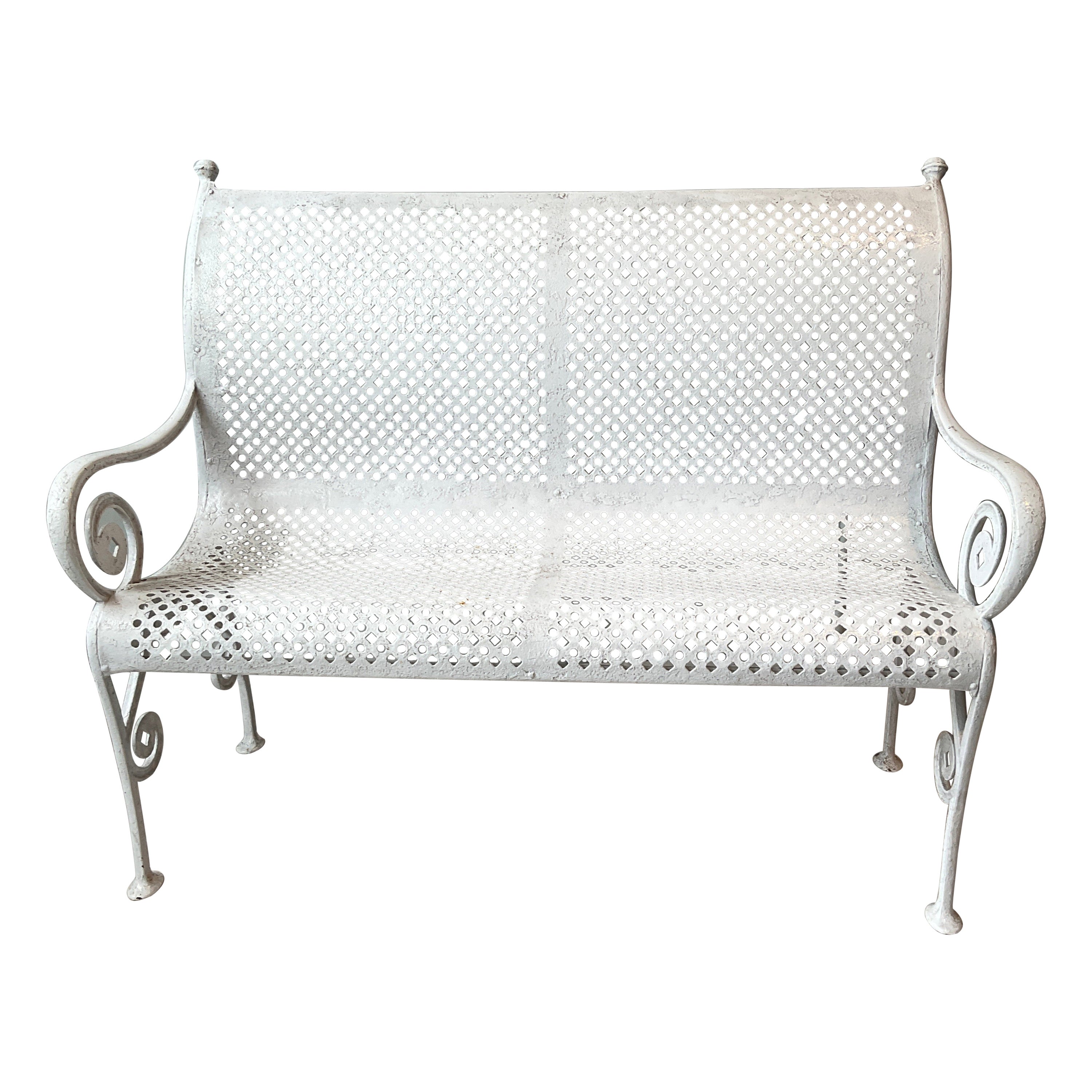 1920s Iron Garden Bench