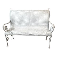 1920s Iron Garden Bench