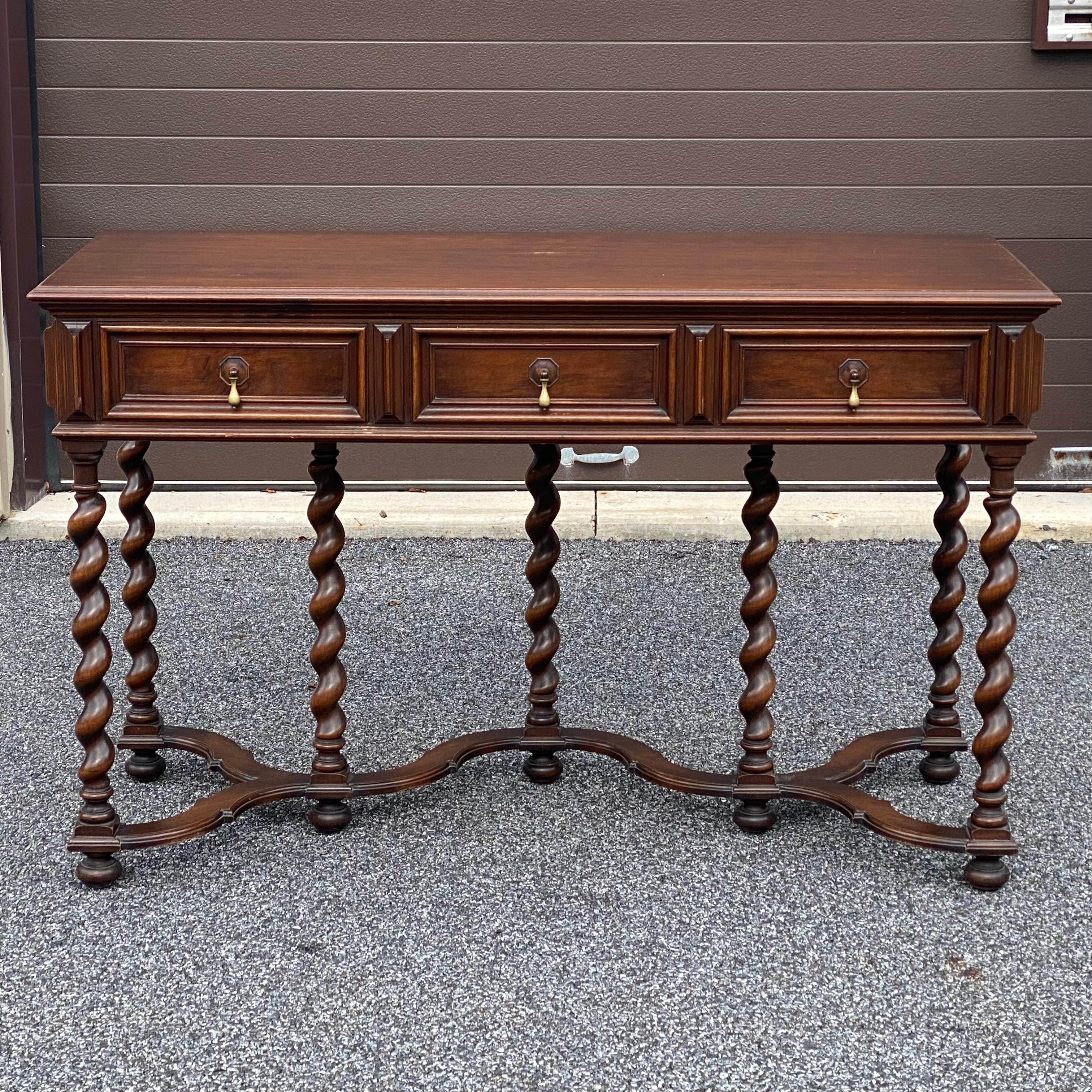barley twist console table