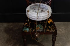 1920s Italian Alabaster Plaffonier Light Shade