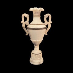 1920's Italian Alabaster Urn Table Lamp
