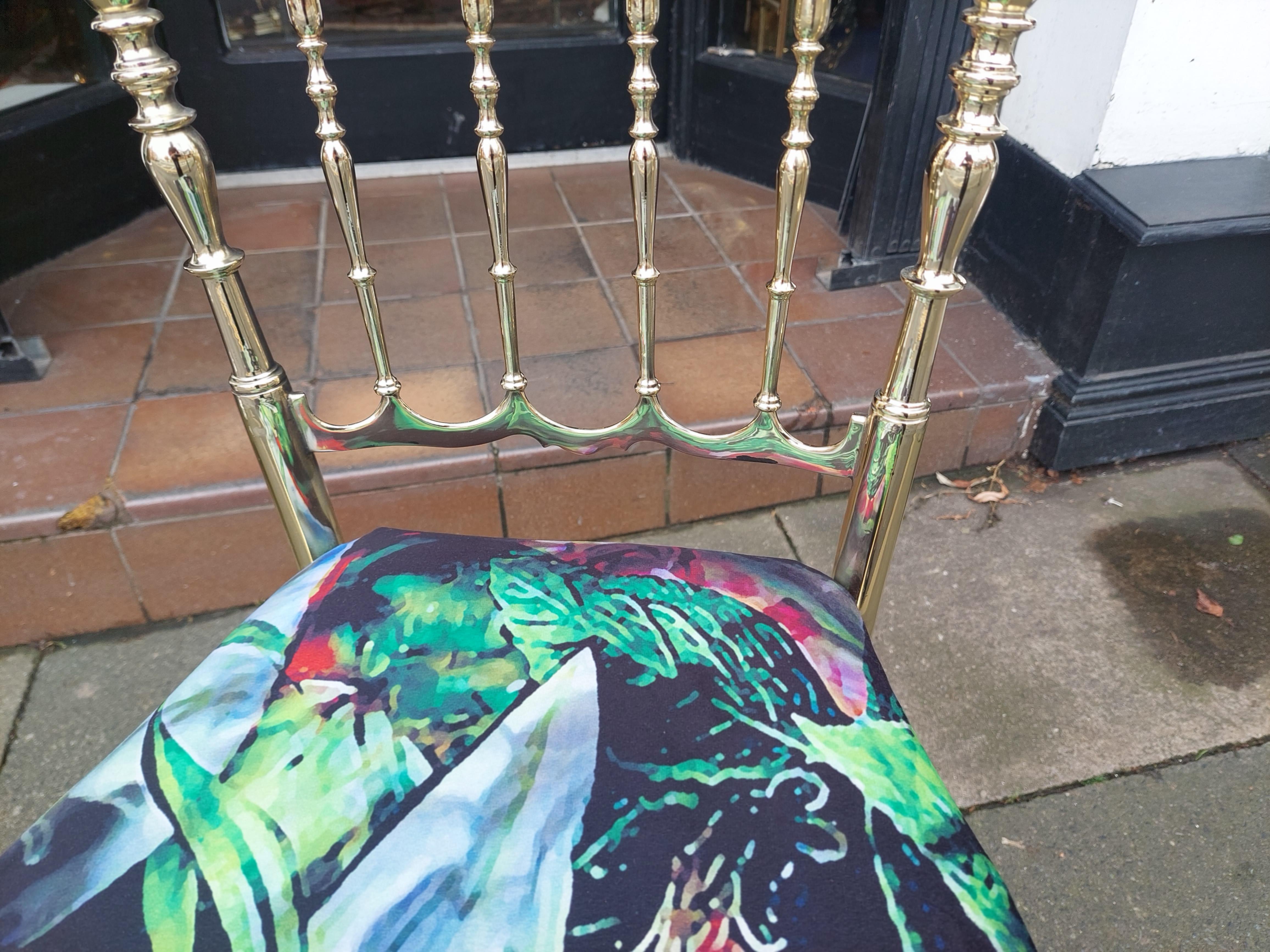 1920's Italian Brass Salon Chair For Sale 2