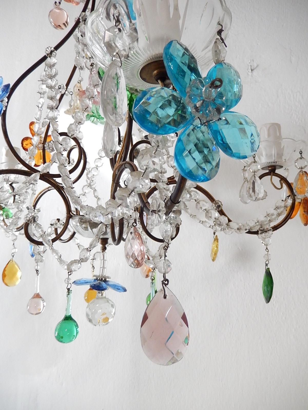 multicolor crystal chandelier
