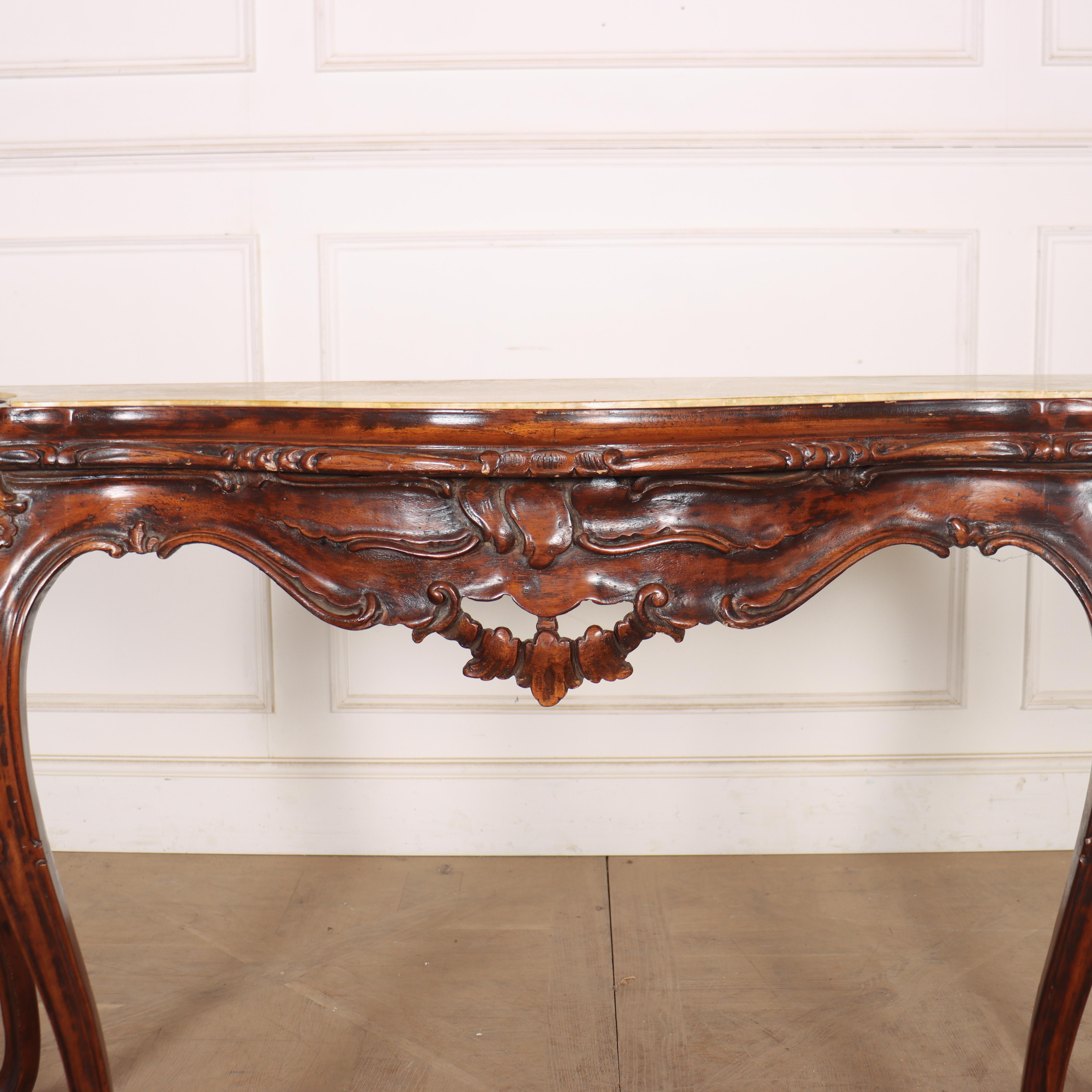 1920's Italian Serpentine Console Table im Zustand „Gut“ im Angebot in Leamington Spa, Warwickshire
