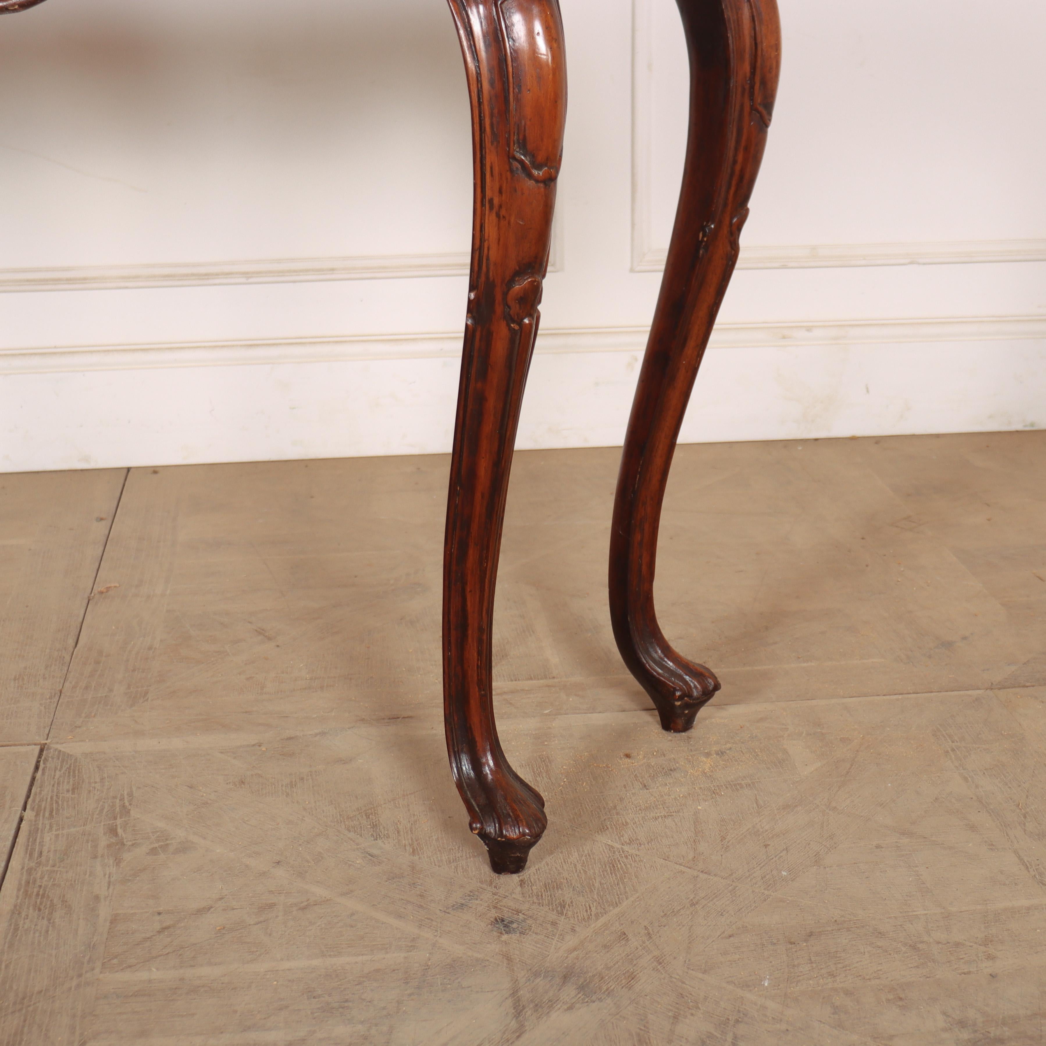 1920's Italian Serpentine Console Table (Marmor) im Angebot