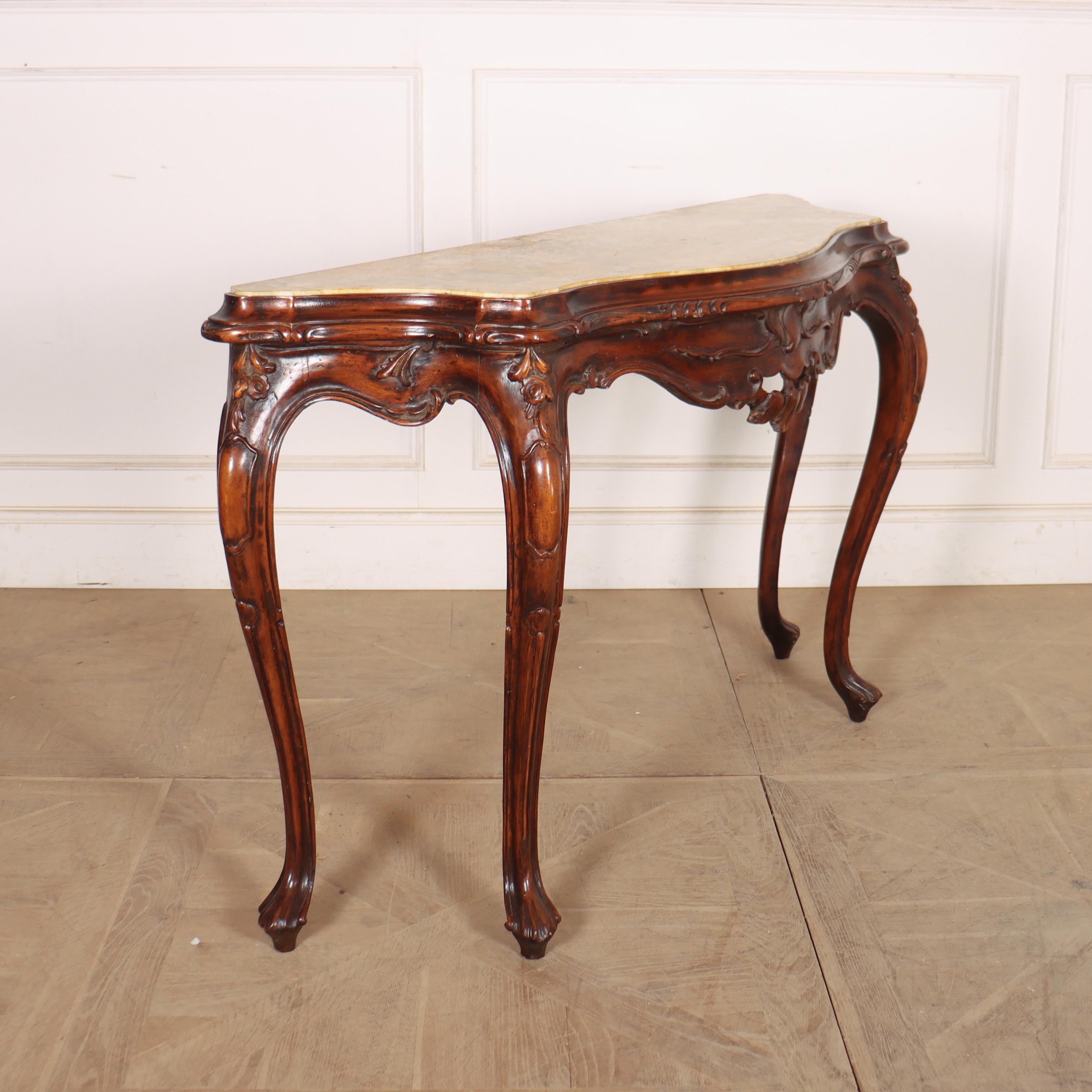 1920's Italian Serpentine Console Table im Angebot 1