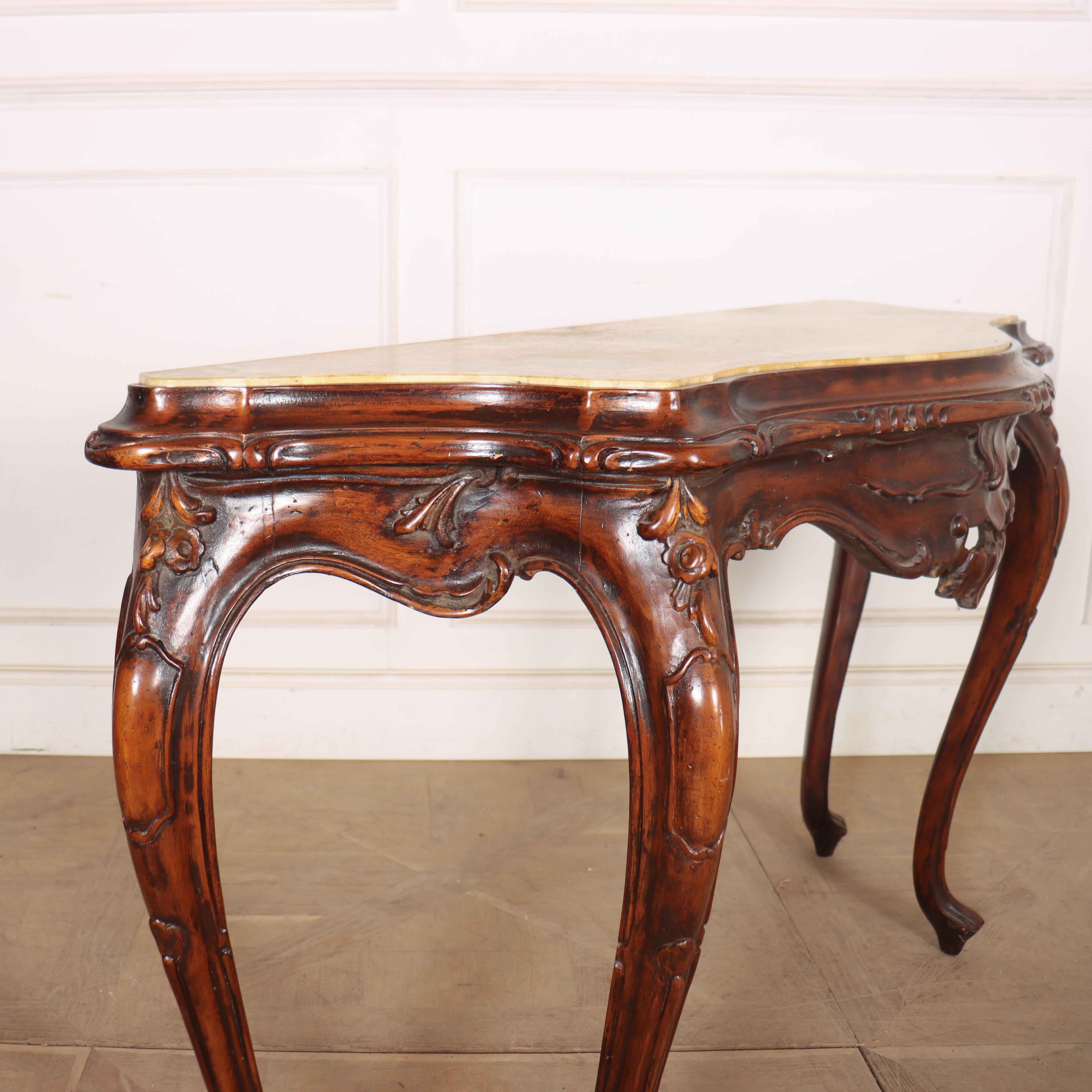 1920's Italian Serpentine Console Table im Angebot 2