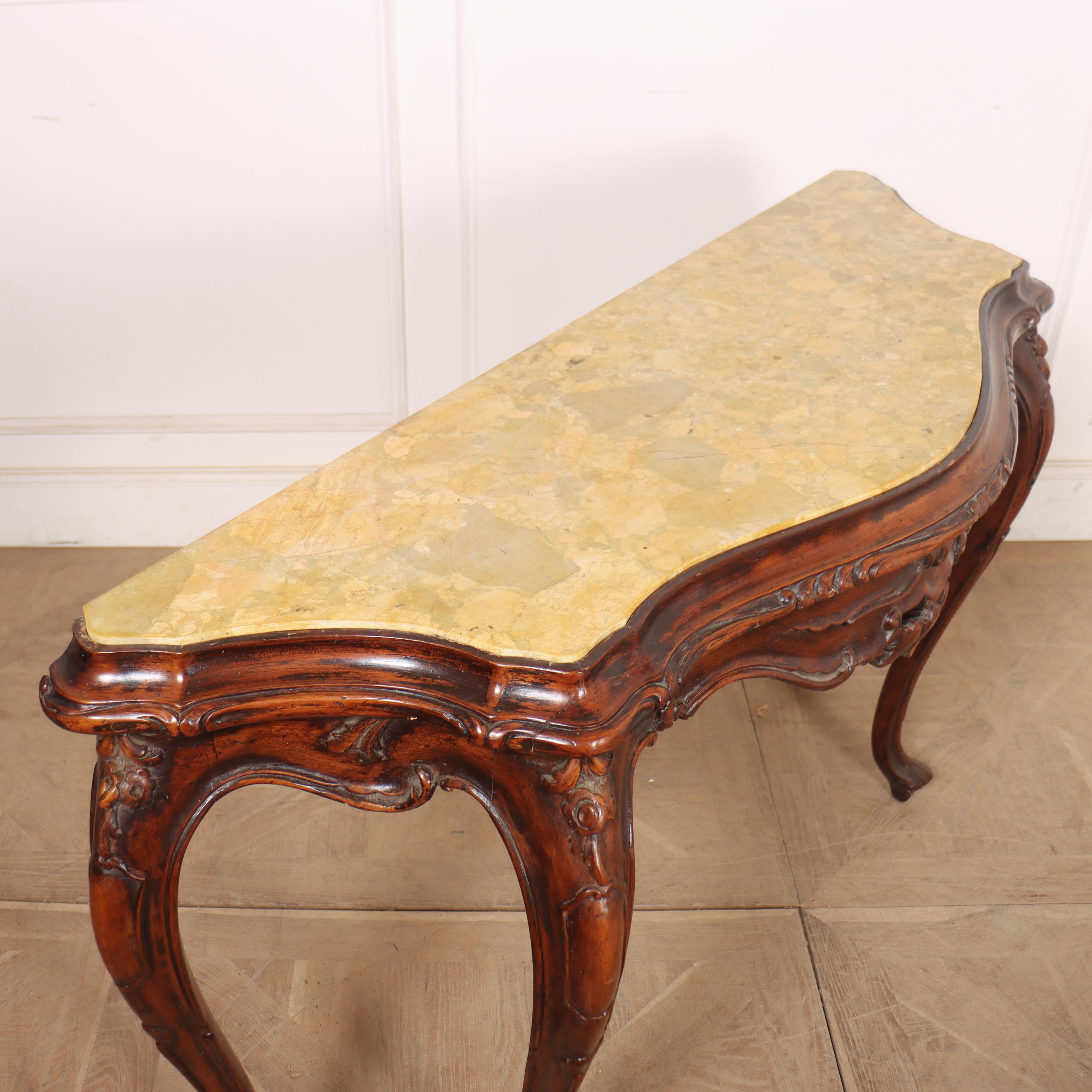 1920's Italian Serpentine Console Table im Angebot 3