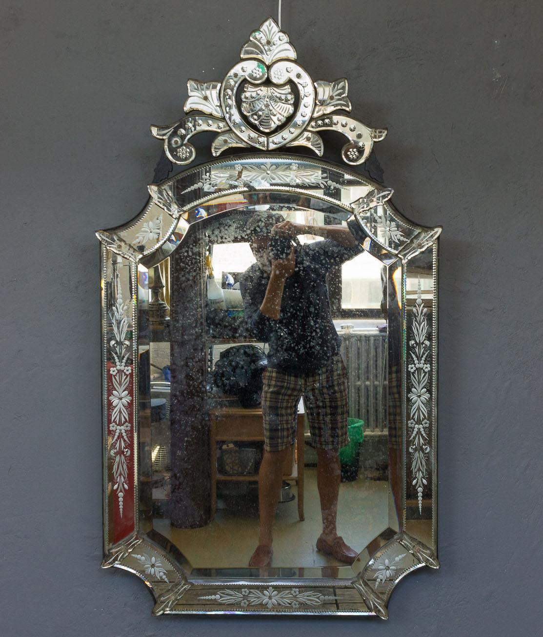 1920s Italian Venetian Mirror 5