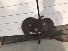 1920s Jack O-Lantern on Witches Broom Weather Vane