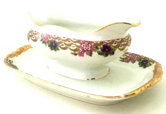 1920'S Jean Pouyat French Art Deco Limoge France Sauce Boat