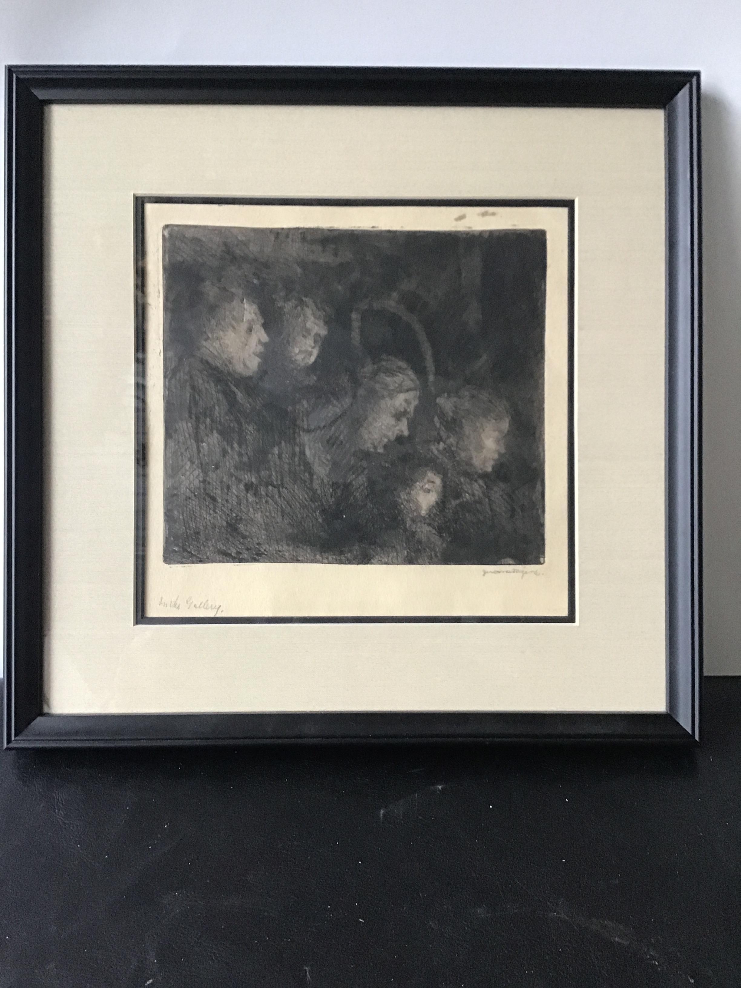 1920s Jerome Myers Print In Good Condition For Sale In Tarrytown, NY