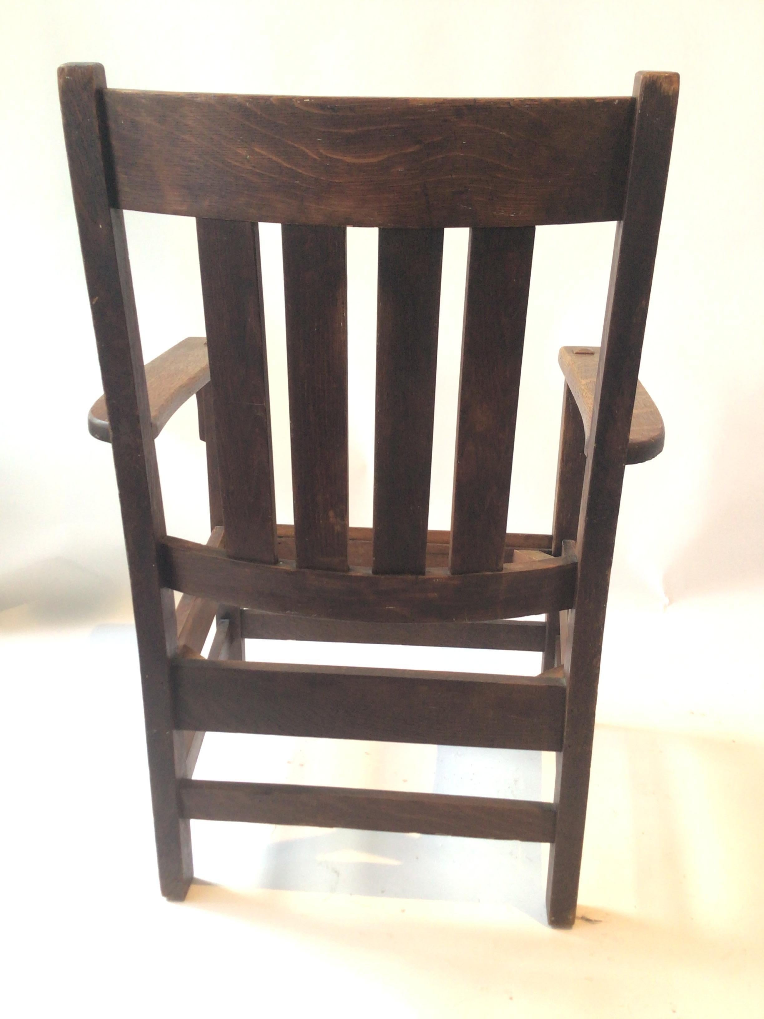 Early 20th Century 1920s J.M. Young & Sons Arts And Crafts Armchair For Sale