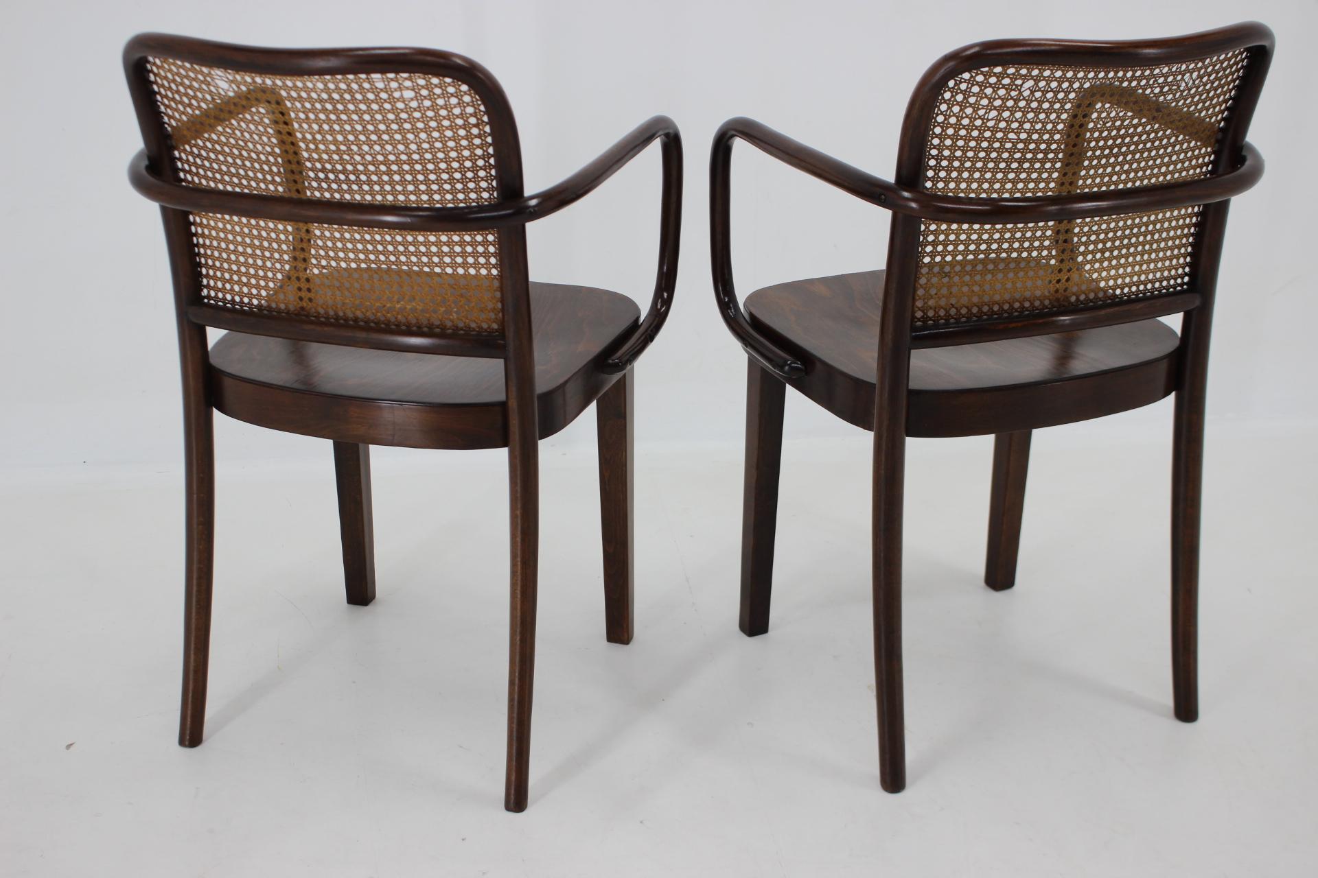 1920s Josef Hoffmann Bentwood Chairs, No. 811 for Thonet, Czechoslovakia For Sale 3