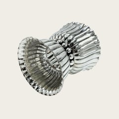 1920s Josef Hoffmann for Weiner Wersktatte Silver Footed Bowl