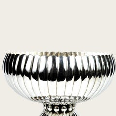 1920s Josef Hoffmann for Wiener Werkstatte Silver Footed Bowl