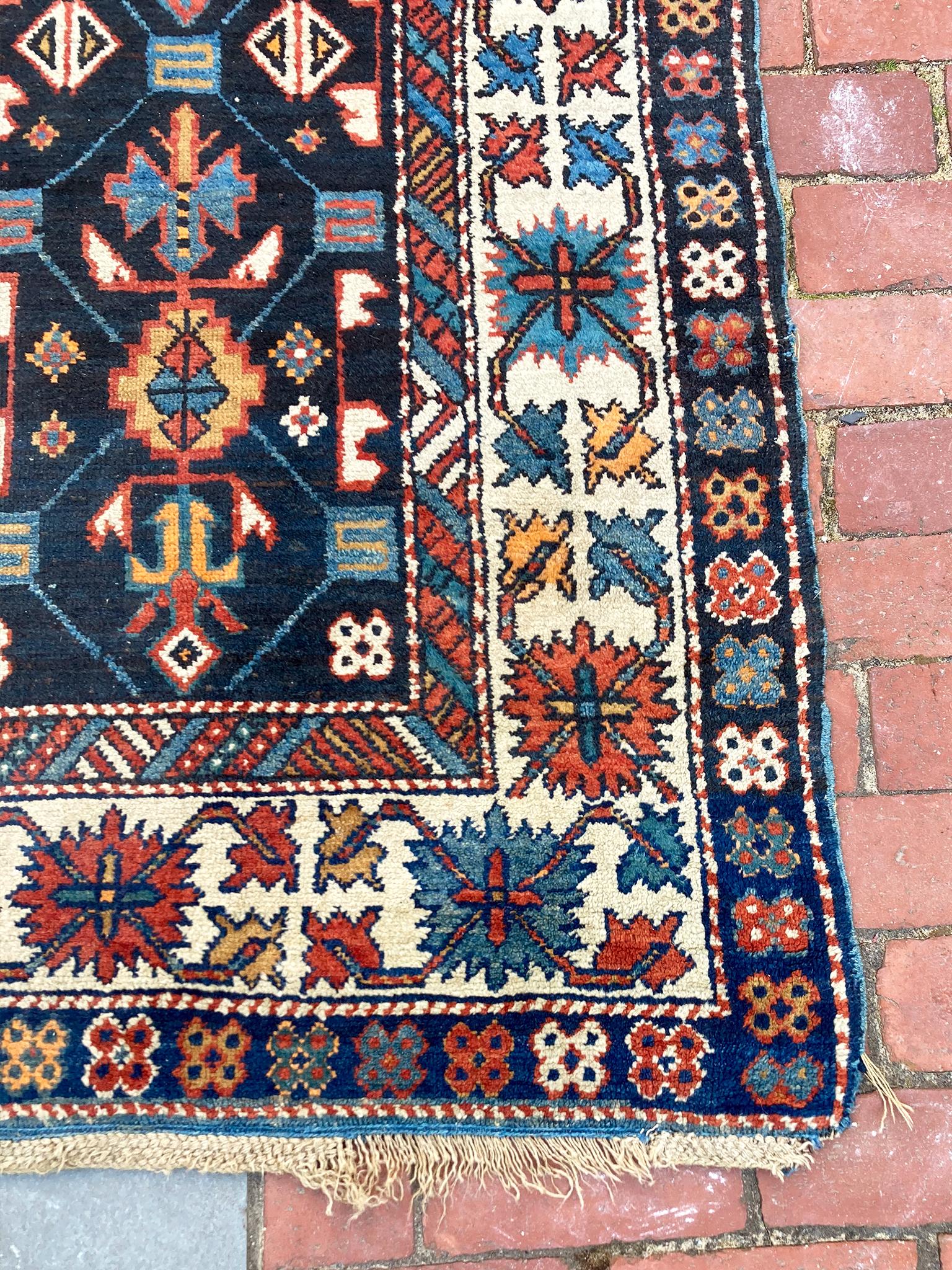 1920s Kazak Runner Rug In Good Condition In New York, NY