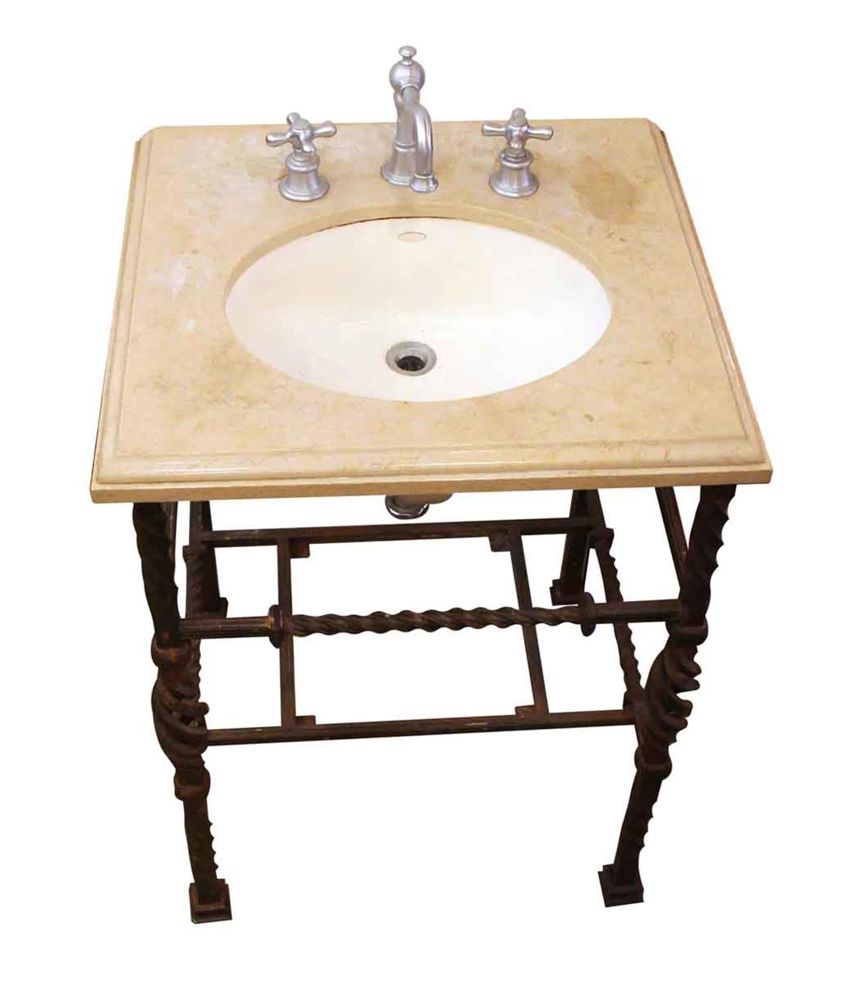 iron sink stand