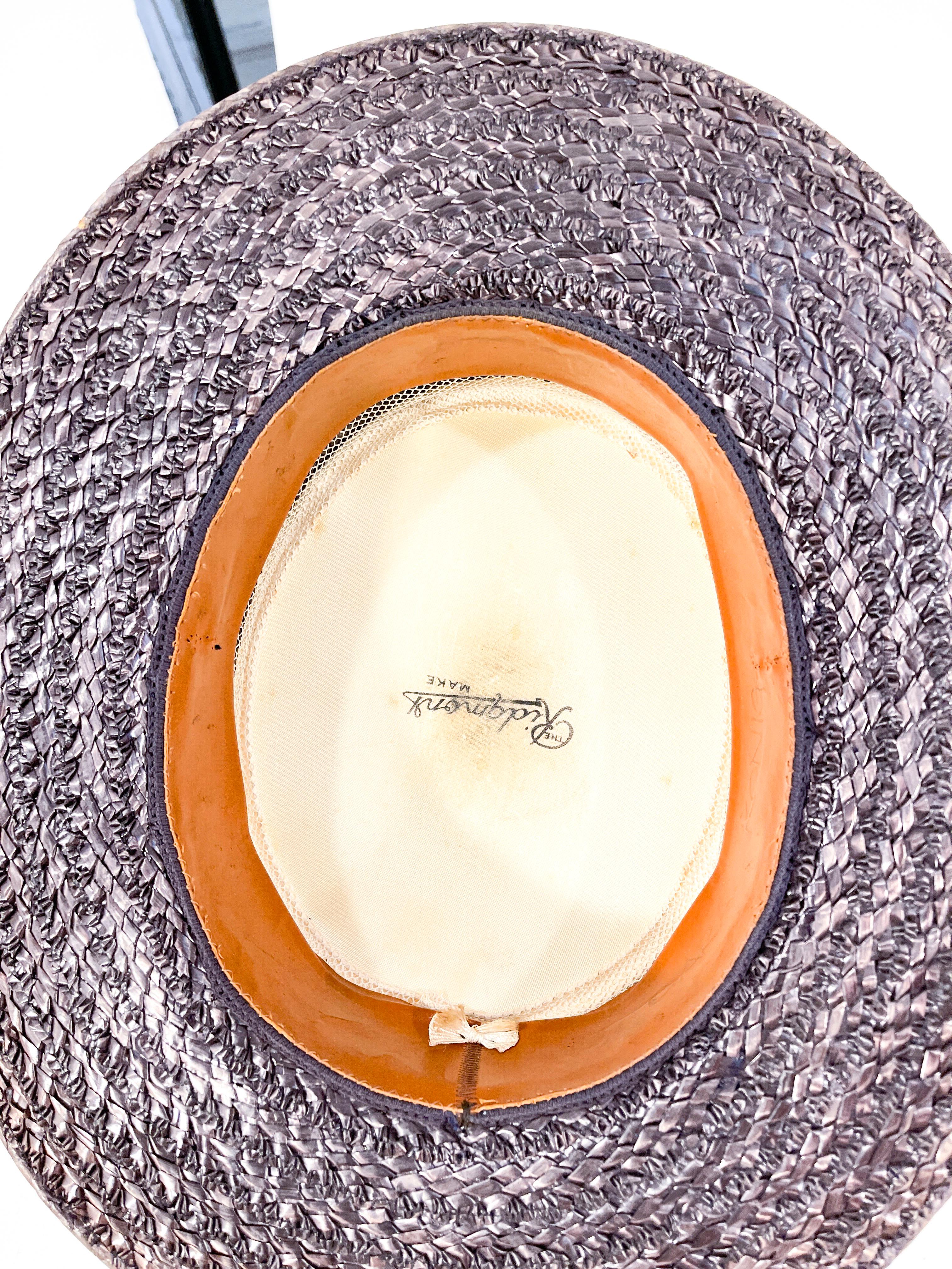 1920s Ladies Boater Hat In Good Condition For Sale In San Francisco, CA