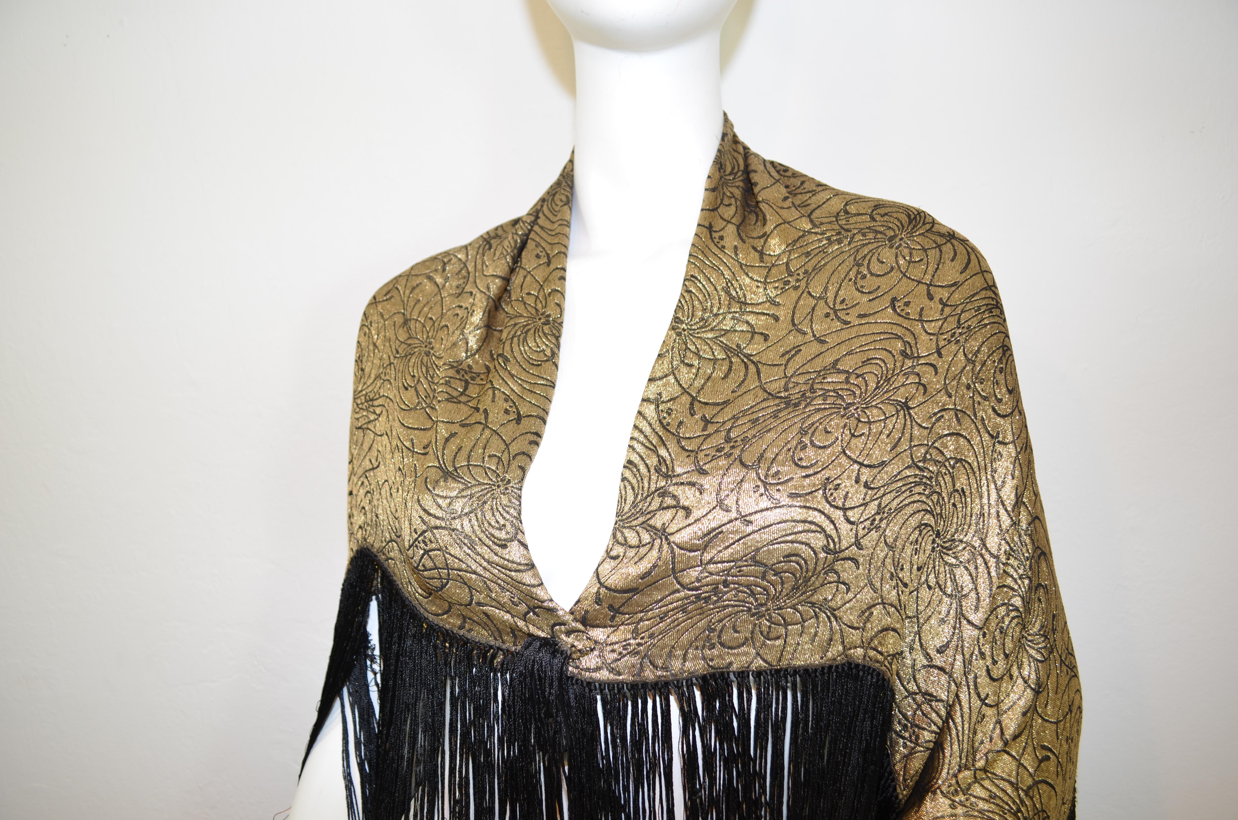 1920's fringed shawl