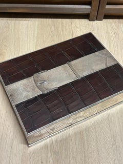 1920's Large Alligator Cigar Box