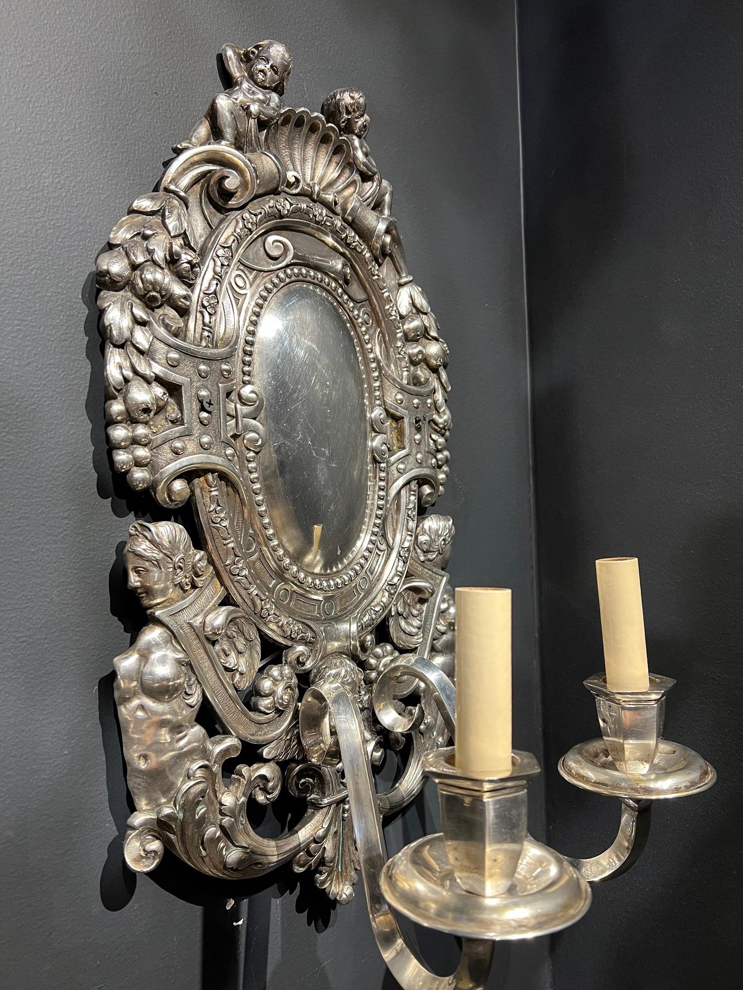 1920s Large Caldwell Neoclassical  Sconces For Sale 1