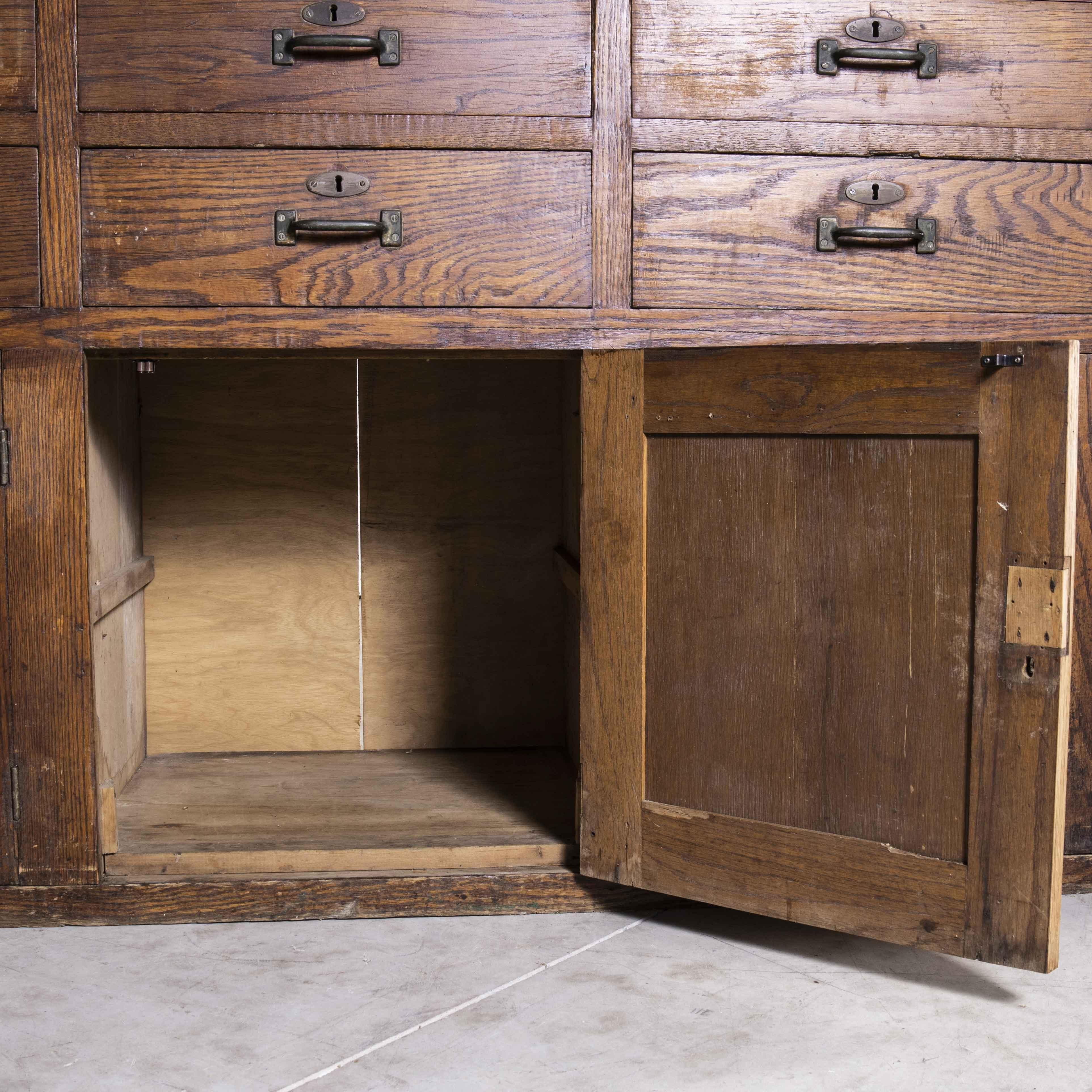 1920's Large French Oak Kitchen Dresser, Sideboard In Good Condition In Hook, Hampshire
