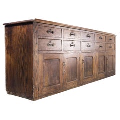 1920's Large French Oak Kitchen Dresser, Sideboard