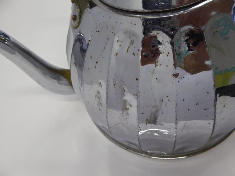 1920s Large French or Belge Stove Top Chrome Water Kettle at 1stDibs