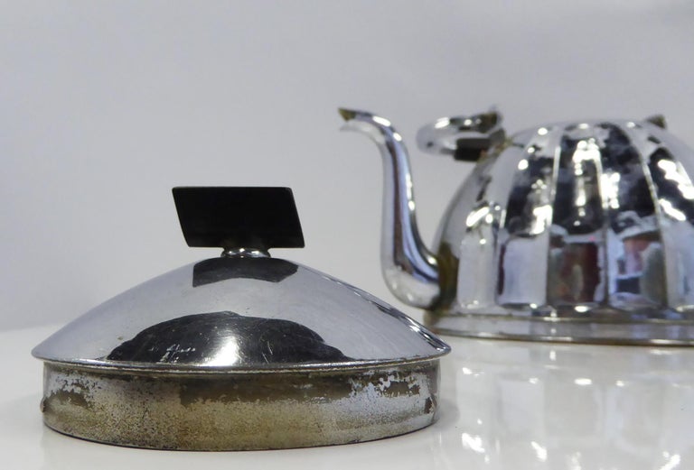1920s Large French or Belge Stove Top Chrome Water Kettle at 1stDibs