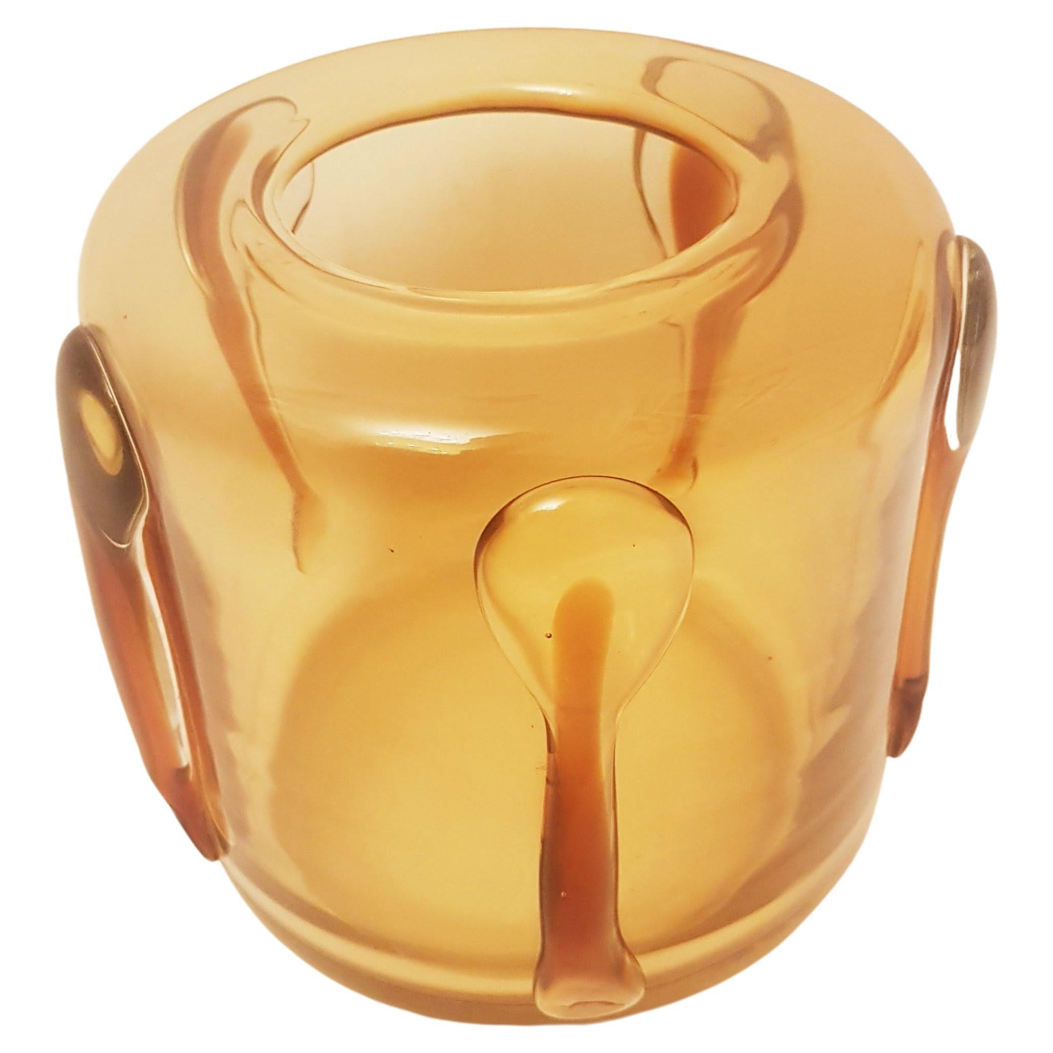 1920`s Large Murano Glass decorative vase, Vittorio Zecchin for MVM Cappellin For Sale