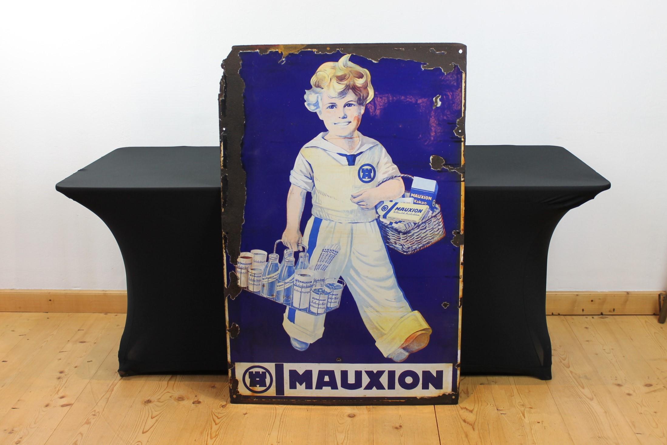 Large Porcelain Sign Mauxion Chocolat, 1920s, Germany  For Sale 9