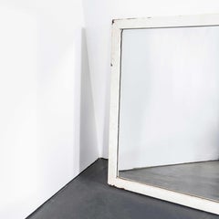 1920's Large Rectangular Pine Panel Back Mirror