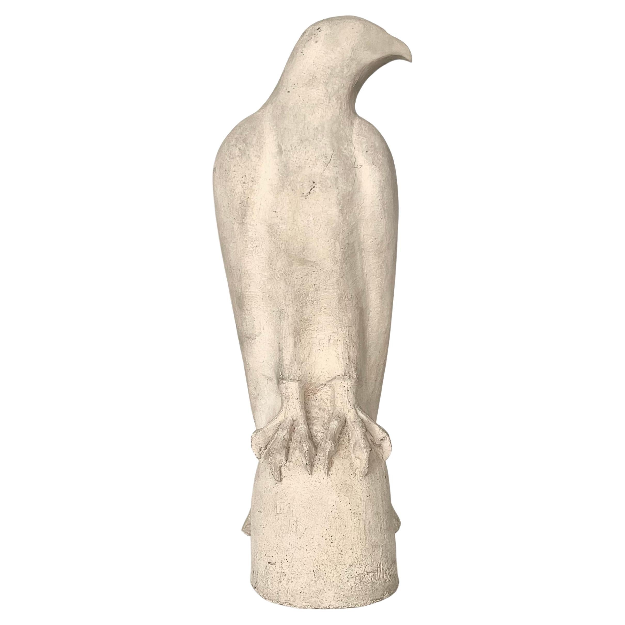 1920S Large Stone Sculpture of an Eagle For Sale