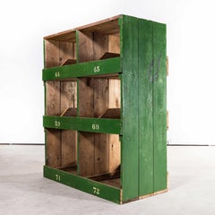 1920s Late Victorian Pigeon Hole Unit, Storage, Shelving Unit 'Model 219.28'