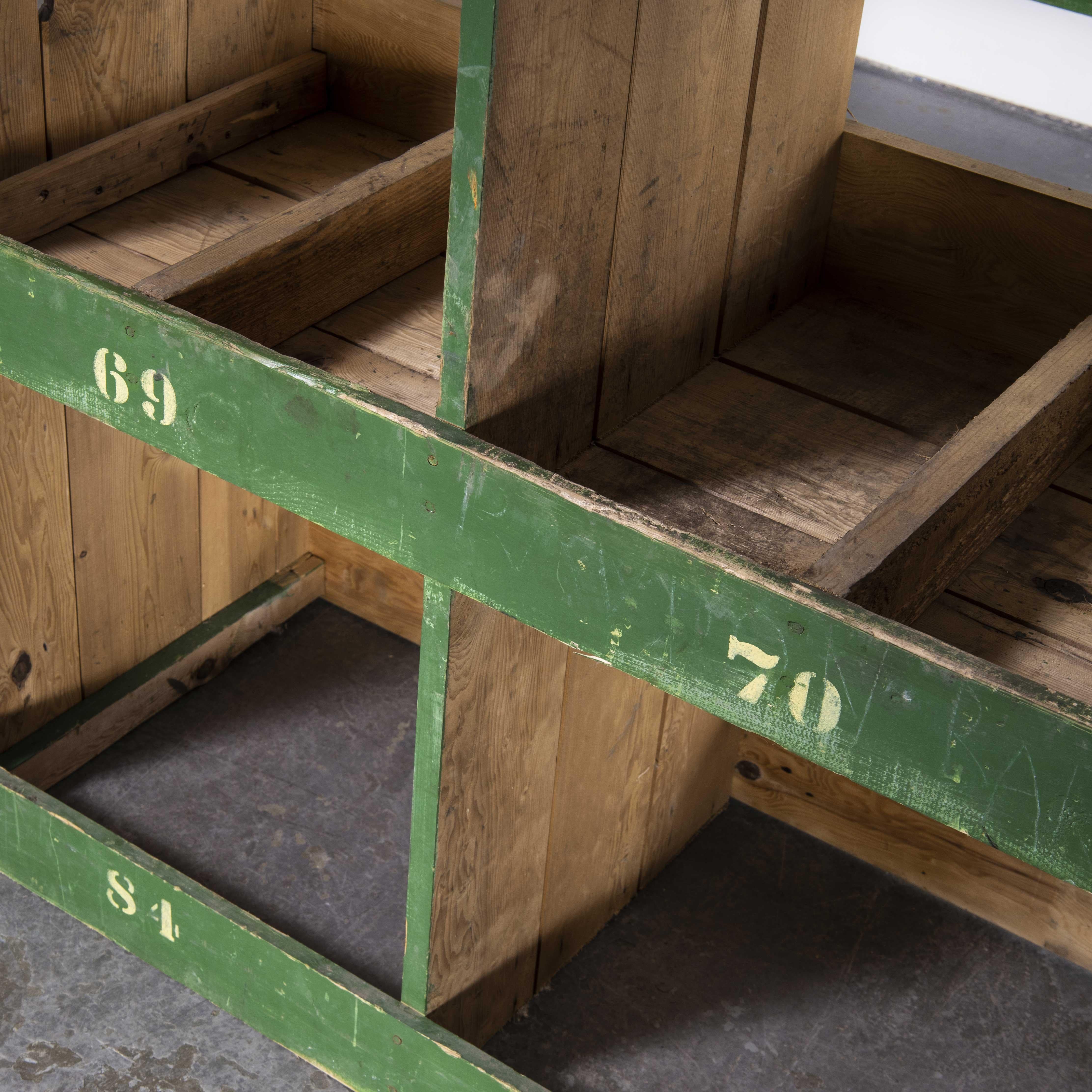 Early 20th Century 1920's Late Victorian Pigeon Hole Unit, Storage, Shelving Unit 'Model 23' For Sale