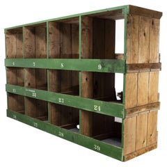 1920's Late Victorian Pigeon Hole Unit, Storage, Shelving Unit 'Model 27'