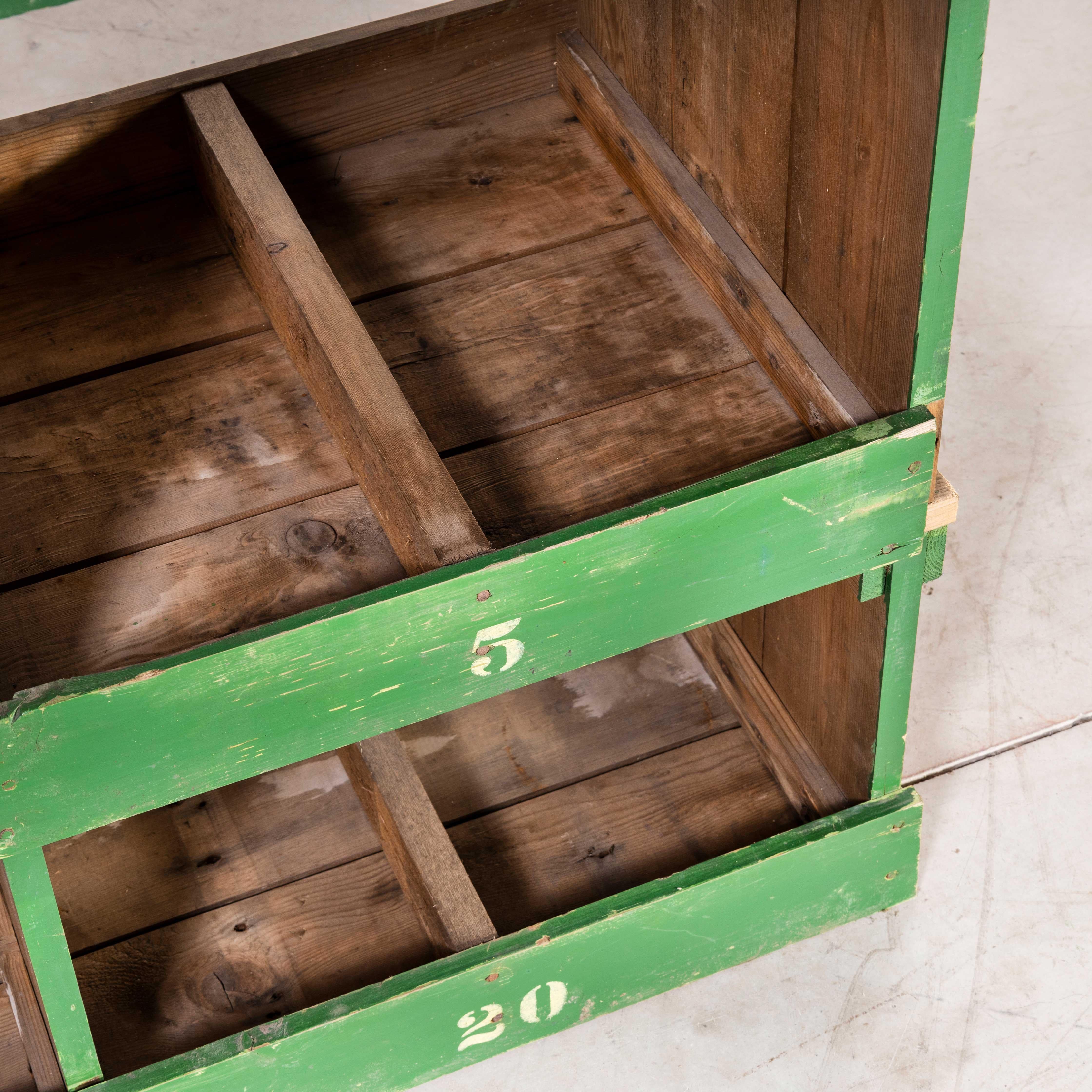 Early 20th Century 1920's Late Victorian Pigeon Hole Unit - Storage - Shelving Unit (Model 30) For Sale