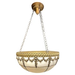 Apparecchio di illuminazione in vetro piombato degli anni '20